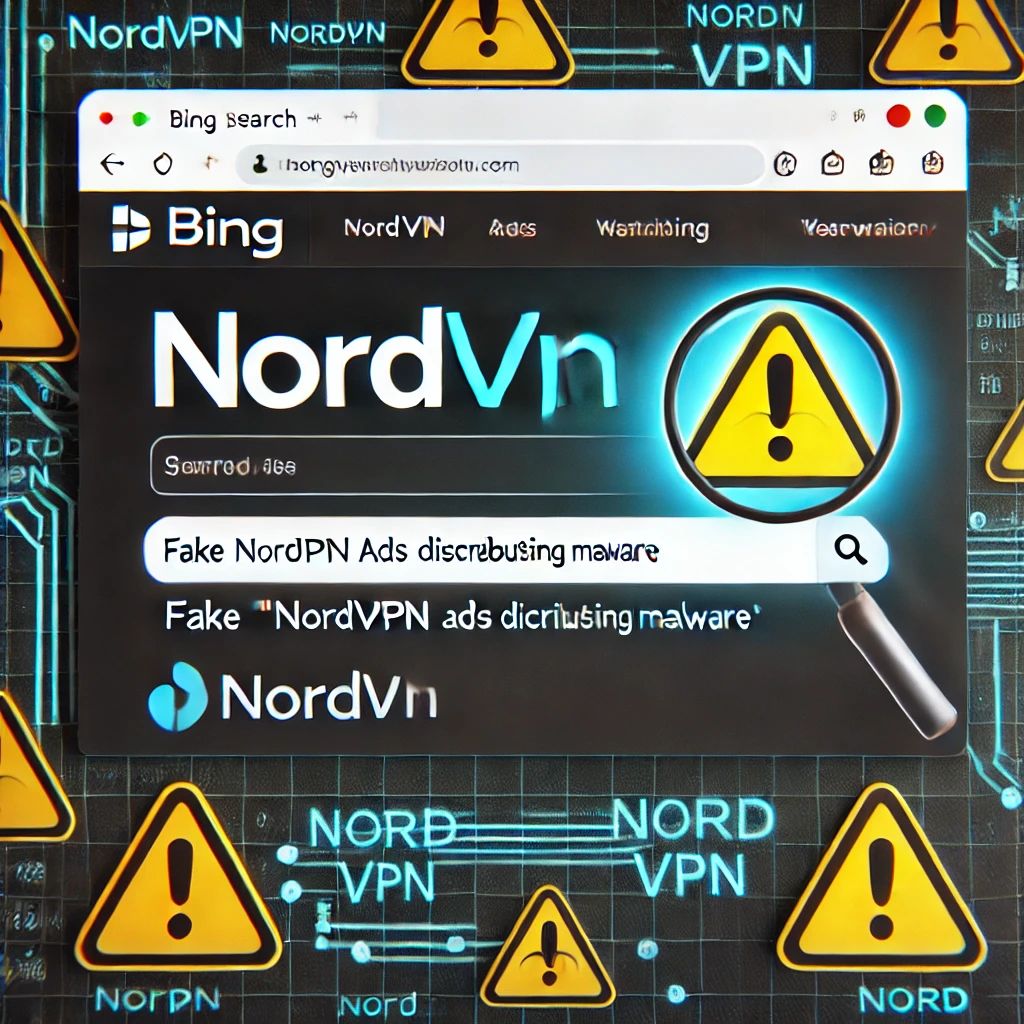 警告：Bingで「nord vpn」と検索時に偽NordVPN広告がマルウェア配布に利用