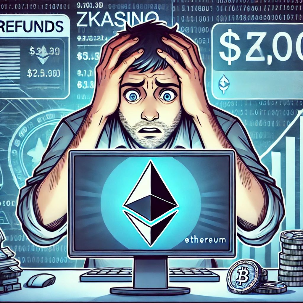 ZKasinoユーザー、預けたイーサリアムの返金要求が高まる