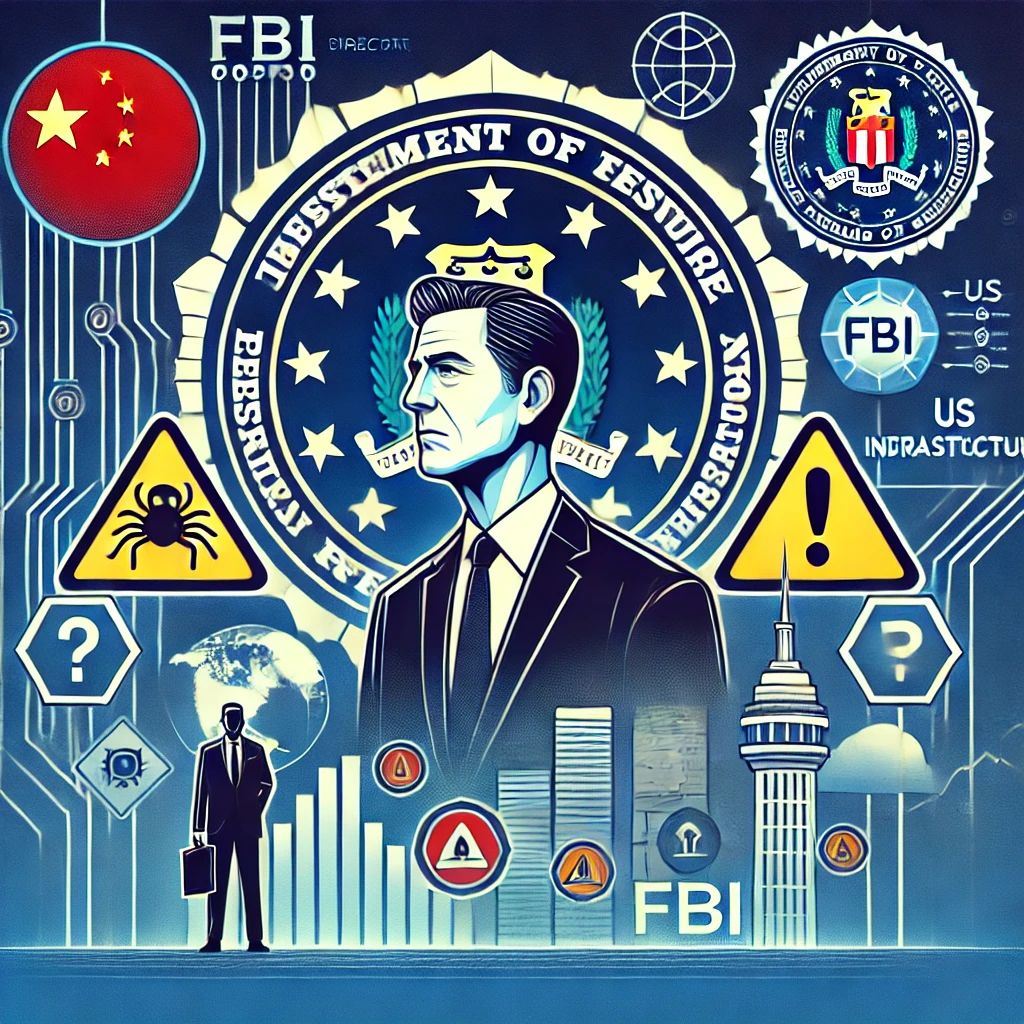 FBI長官が警告、「中国のハッカー、米国インフラに大混乱の危機」