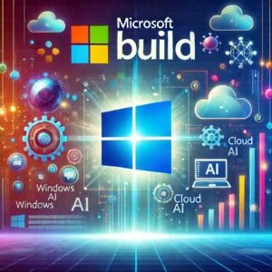 DALLE 2024-09-24 054125 - A dynamic illustration showcasing the upcoming Microsoft Build conference It features elements like the Windows logo cloud icons and AI symbols se - innovaTopia
