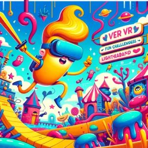 DALLE 2025-01-24 130314 - A vibrant and whimsical illustration of a VR game called Max Mustard featuring a quirky hero in a colorful cartoonish environment The scene inclu - innovaTopia