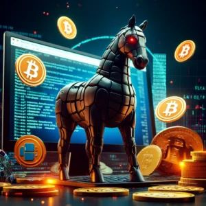 DALLE 2024-05-30 075304 - A malicious Trojan horse virus disguised as a Python package depicted as a sinister-looking dark-colored horse with digital elements The horse is s - innovaTopia
