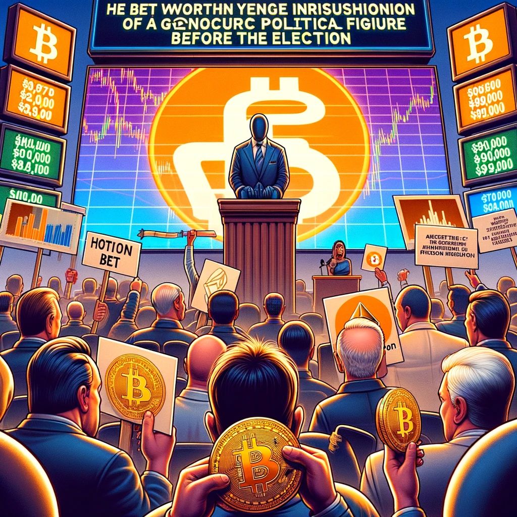 暗号通貨コミュニティが注目、トランプ選挙前刑務所入り賭けに90万ドル