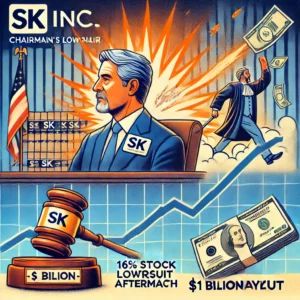 SK Inc.会長の離婚訴訟後、株価16%急騰:10億ドル支払い命令の波紋