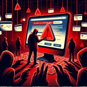 DALLE 2024-08-16 054340 - A stark and alarming illustration for an article about 85 million victims of fake online shops with Chinese groups stealing payment information Th - innovaTopia