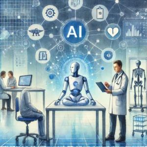 DALLE 2024-10-03 061736 - Watercolor illustration of a futuristic healthcare scene showcasing AI-driven medical advancements The central focus is a doctor using AI technology - innovaTopia