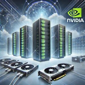 DALLE 2024-10-08 082420 - An illustration representing Dell and Nvidias new strategy and partnership to shape the future of generative AI Show futuristic server racks and GPU - innovaTopia