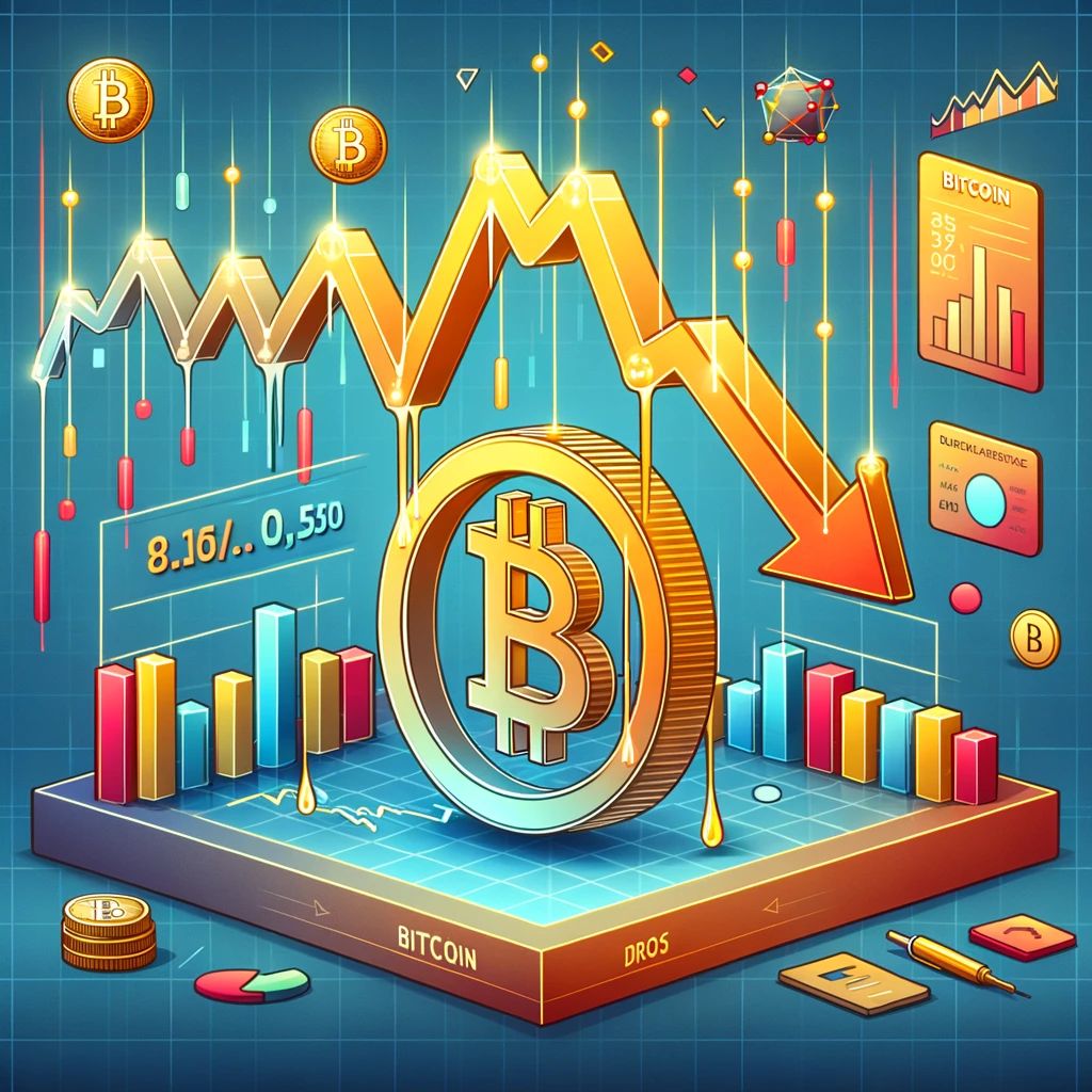 ビットコイン、狭い範囲での取引後に下落：経済データが鍵となる展開