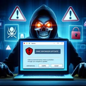 警告:偽ブラウザ更新でBitRATとLumma Stealerが拡散、個人情報窃盗の危機に