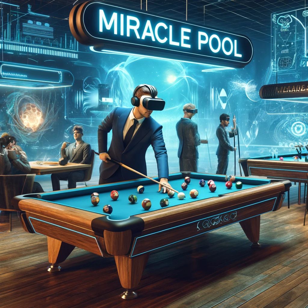 MiRacle Pool登場、ビリヤード体験を変革するミックスドリアリティゲーム