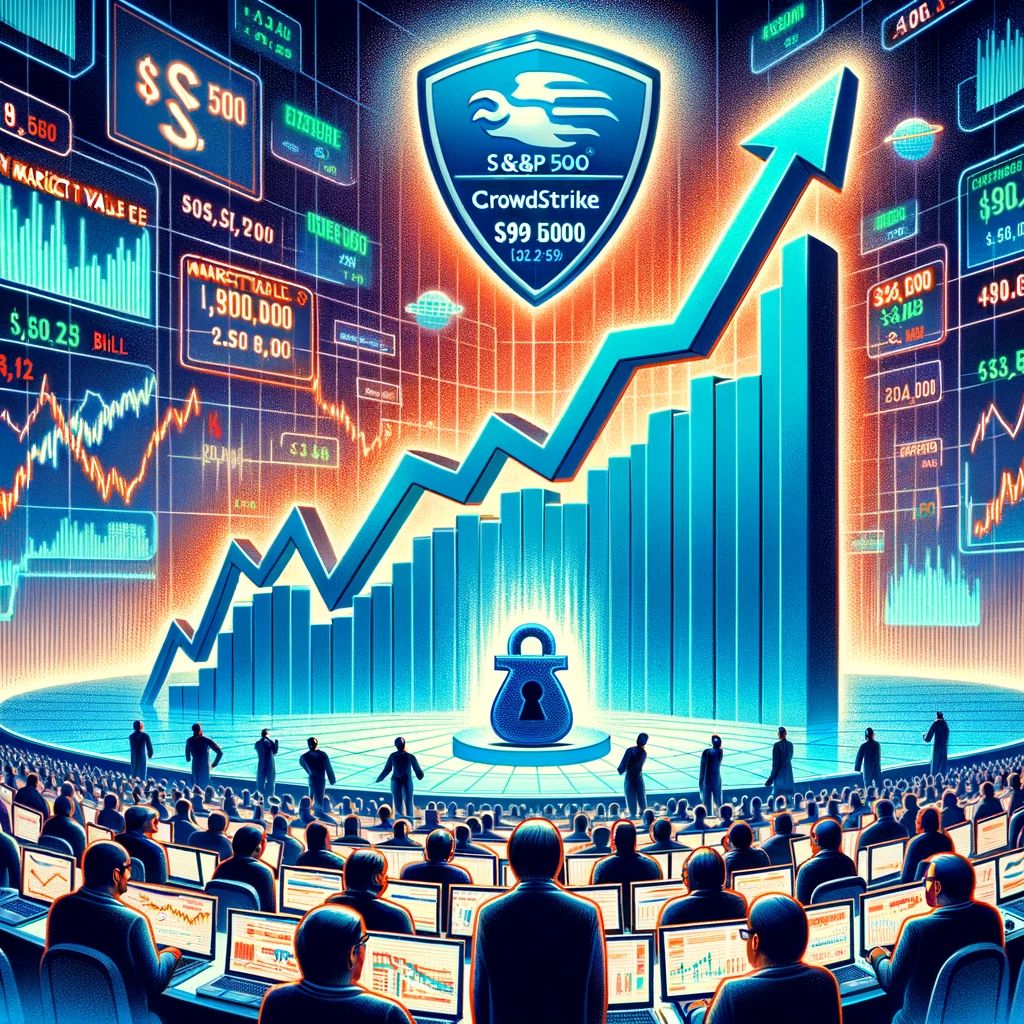CrowdStrike株、S&P 500加入発表で急騰！市場価値900億ドル超に