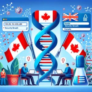 DALLE 2024-06-12 070703 - Illustration of a major data breach at genetic testing giant 23andMe with joint investigation by UK and Canada The scene includes DNA symbols secur - innovaTopia