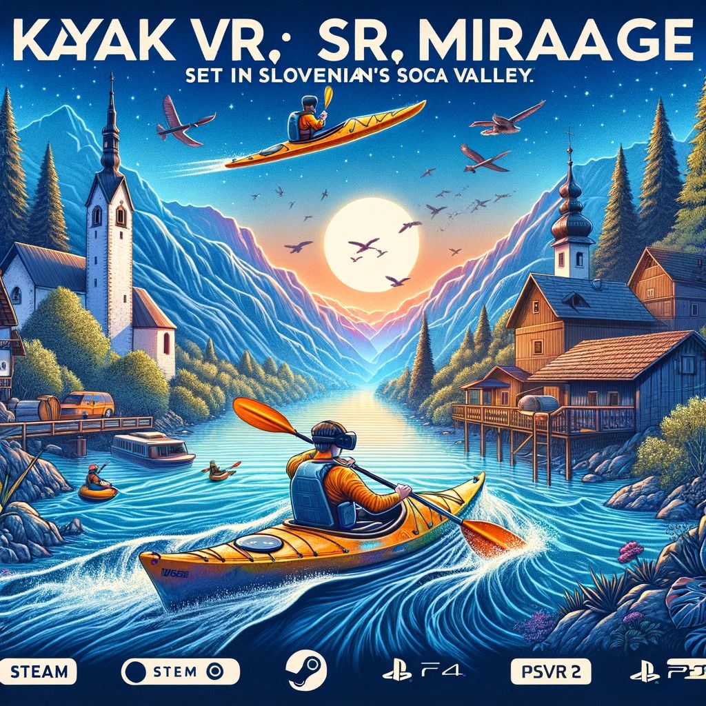 スロベニアのソチャ渓谷を舞台にしたKayak VR: Mirageの新DLC、SteamとPSVR 2で登場