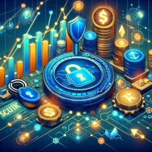 DALLE 2024-06-13 043615 - An illustration showing the latest trends in blockchain and crypto focusing on security enhancements and market recovery The image should convey inn - innovaTopia