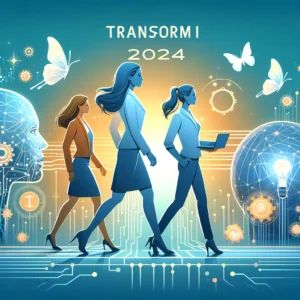 DALLE 2024-06-13 050043 - An image depicting female leaders shaping the future of AI at the Transform 2024 event The image should convey leadership and innovation in AI - innovaTopia