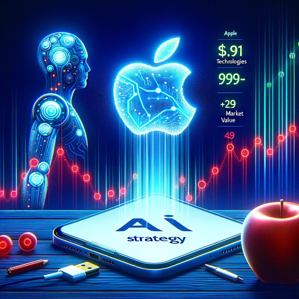 AppleのAI戦略発表で世界最高市場価値に！新技術が株価を押し上げ