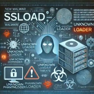 DALLE 2024-06-13 200647 - An illustration depicting the new malware SSLoad being distributed through the unknown loader PhantomLoader The image includes elements of malwar - innovaTopia