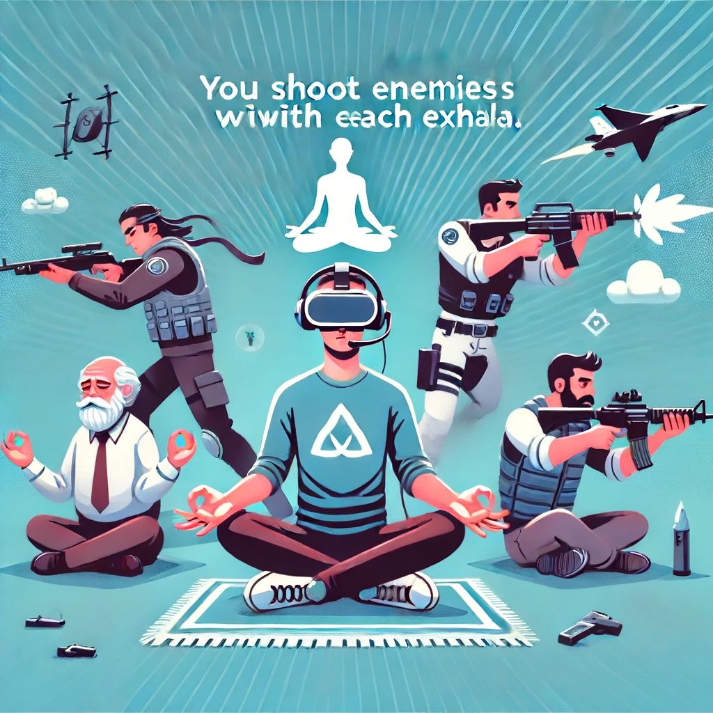 息を吐くたびに敵を撃つ！VRゲーム「Zengence」が瞑想とアクションを融合
