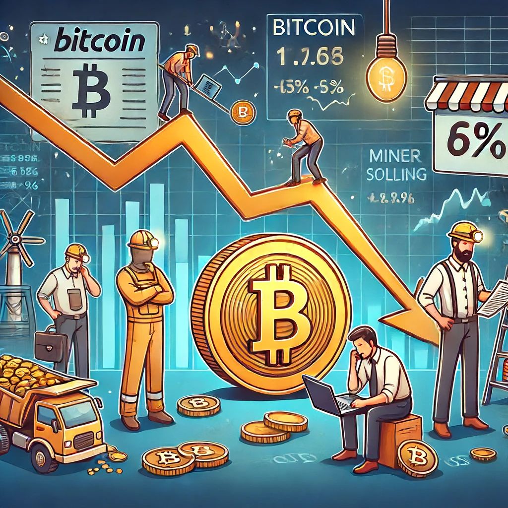 ビットコイン価格、マイナー売却と利益確定で下落予測