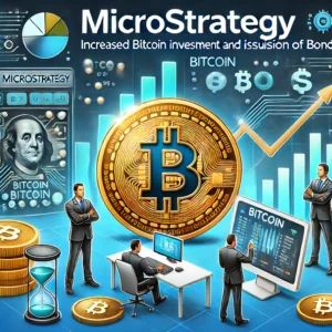 DALLE 2024-06-15 041254 - An illustration showing MicroStrategys increased Bitcoin investment and issuance of bonds featuring Bitcoin symbols and financial imagery - innovaTopia