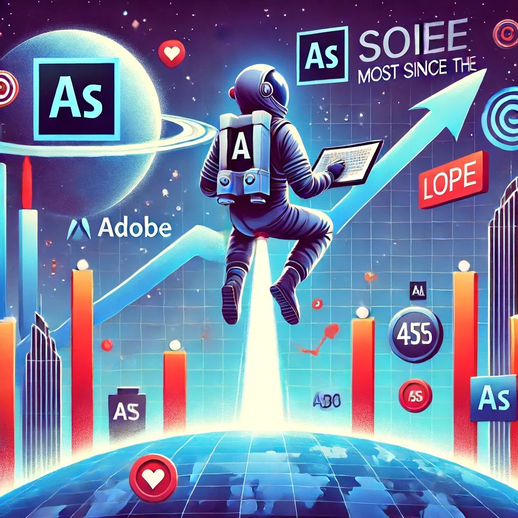 Adobe株、パンデミック以来最大の急騰！予想を上回る収益で市場を席巻