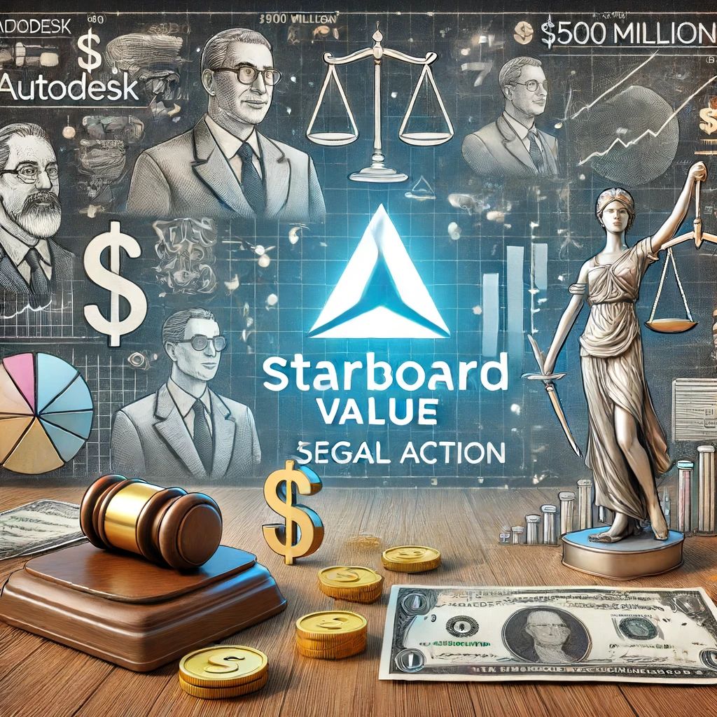 Starboard Value、Autodeskへの5億ドル投資後に法的措置を検討