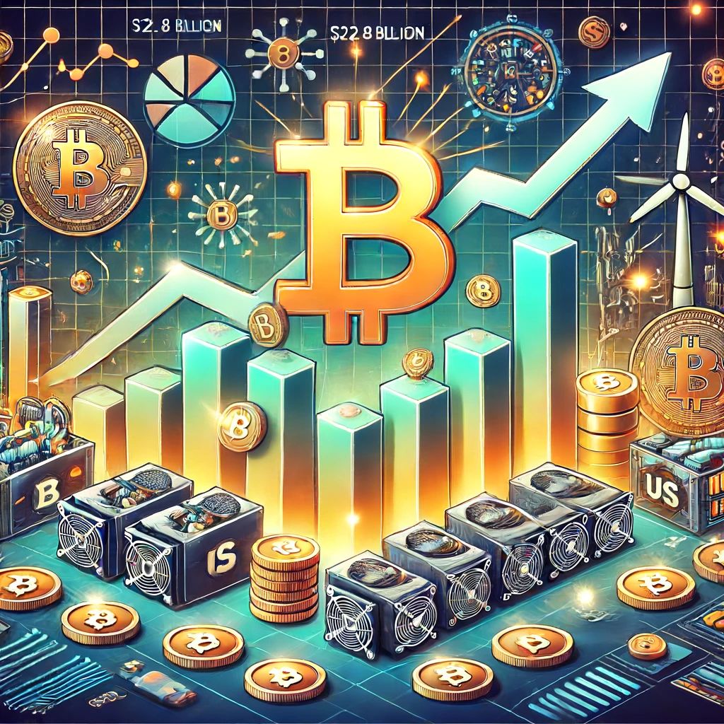 米国ビットコインマイナー市場価値、記録的228億ドルに達成