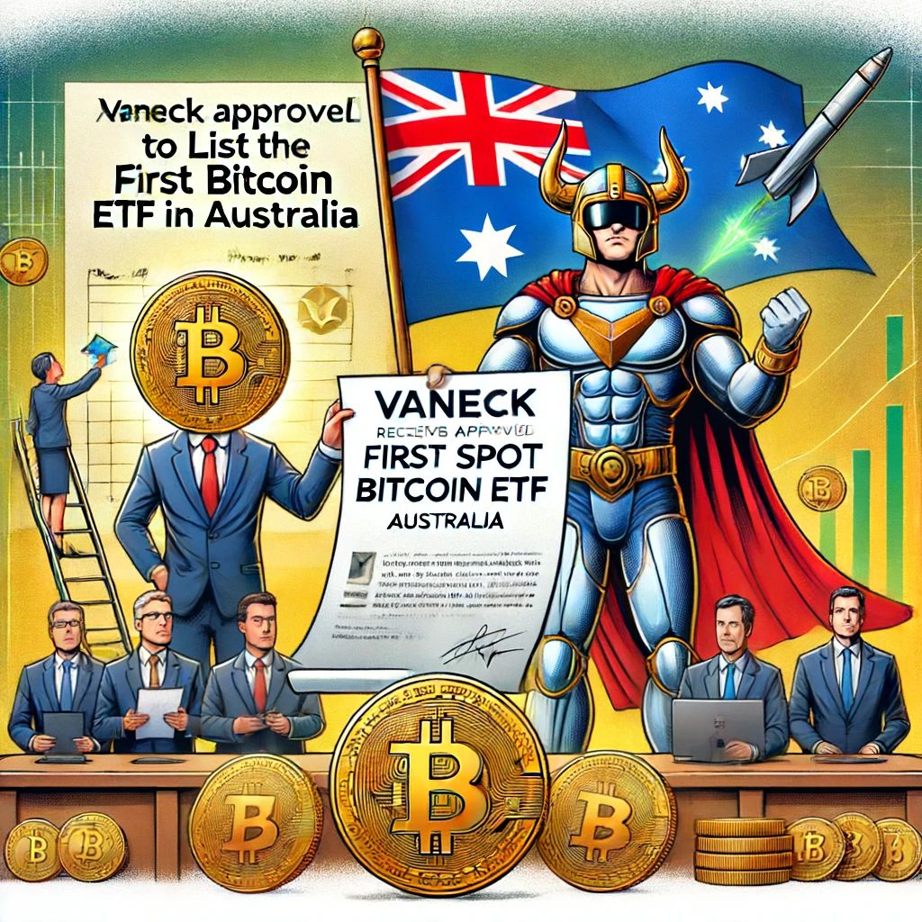 オーストラリアで初のスポットビットコインETF、VanEckが上場承認を獲得