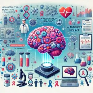 DALLE 2024-06-18 145256 - An illustration depicting MIT researchers developing high-resolution brain tissue imaging technology to unlock Alzheimers disease understanding The - innovaTopia