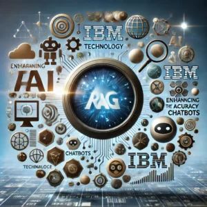 DALLE 2024-06-19 225447 - An image showing IBMs new technology RAG enhancing the accuracy of AI chatbots with symbols of AI chatbots and technological advancement - innovaTopia