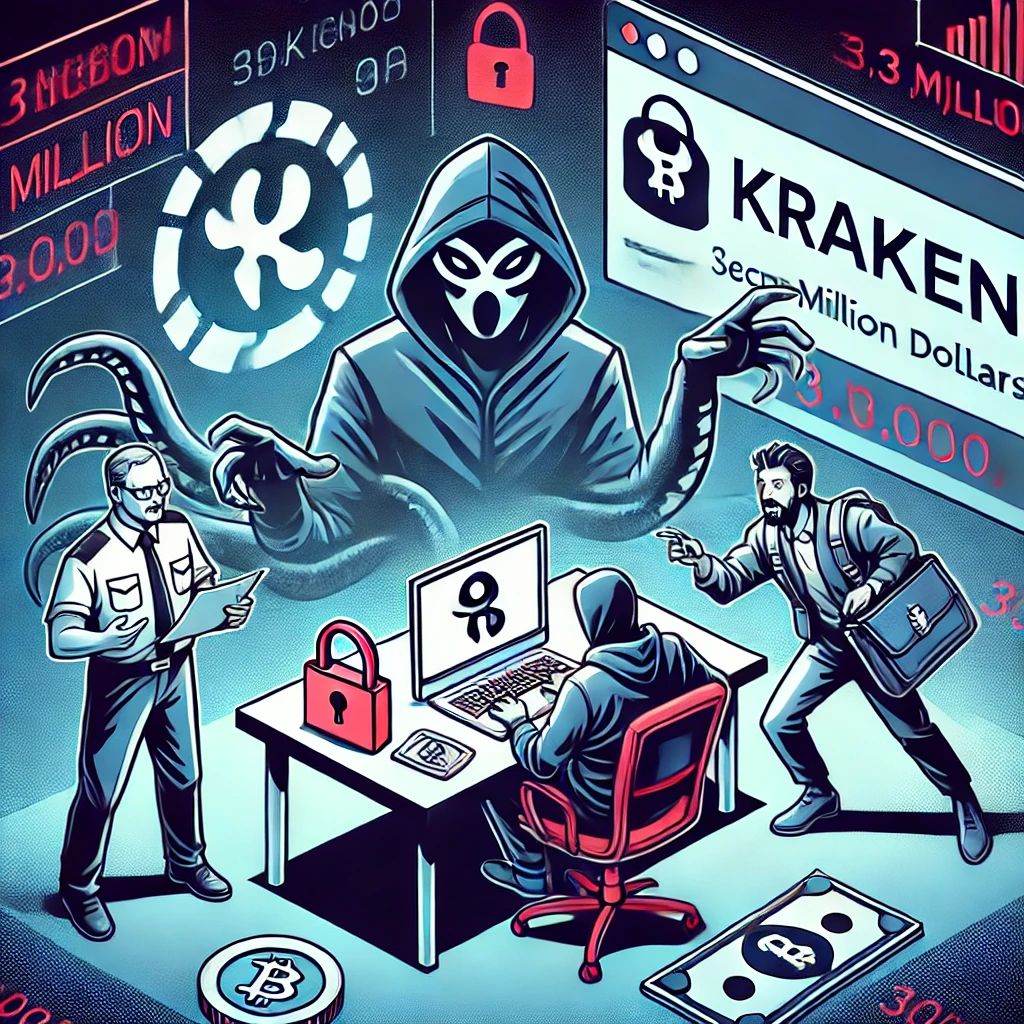 Kraken、セキュリティ研究者による300万ドル不正引き出しと恐喝に直面