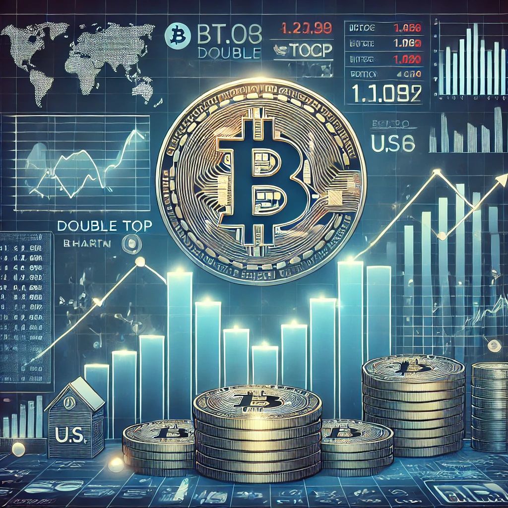 ビットコイン、ダブルトップ形成で価格変動の兆し – 米インフレ指標発表前の展望