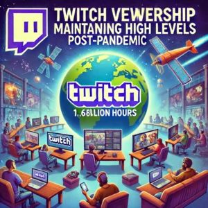 Twitch視聴時間、パンデミック後も高水準を維持：1.678億時間に達する