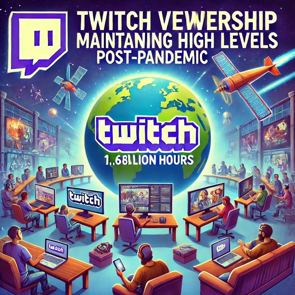 Twitch視聴時間、パンデミック後も高水準を維持：1.678億時間に達する