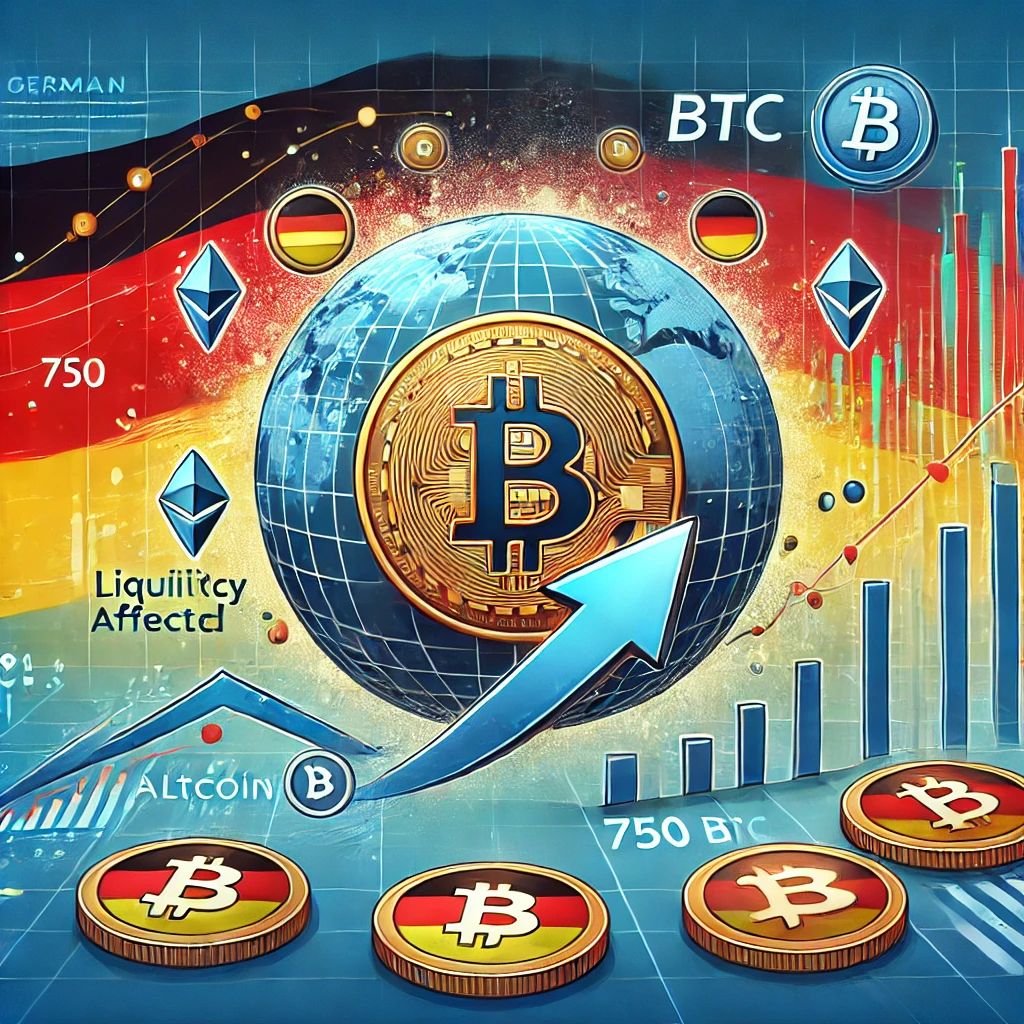 ドイツ政府の750BTC移動が暗号市場に波紋、オルトコイン流動性に影響