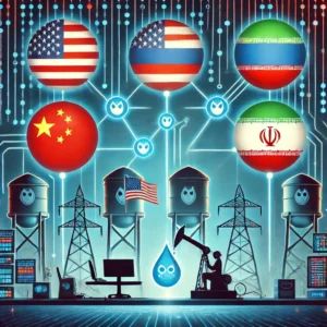 DALLE 2024-06-27 045059 - An illustration depicting cyber attacks threatening Americas drinking water with China Russia and Iran as targets Show digital security symbols - innovaTopia
