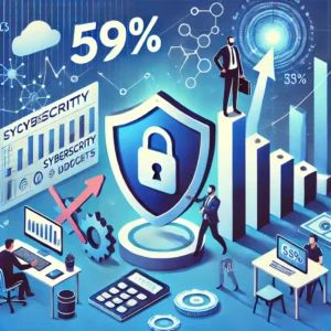 DALLE 2024-06-27 111524 - Illustration showing a 59 increase in cybersecurity budgets as organizations take serious measures against risks - innovaTopia