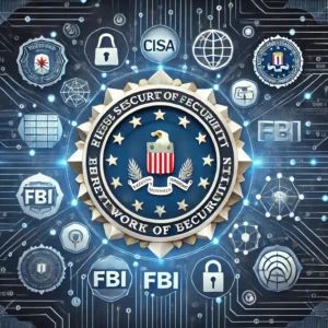 DALLE 2024-06-28 051900 - CISA collaborates with FBI to release new network security guidance featuring the logos of CISA and FBI a secure network and cybersecurity symbols - innovaTopia