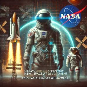 DALLE 2024-06-28 051909 - NASAs new spacesuit development shaken by private sector withdrawal featuring a futuristic spacesuit and an astronaut with a backdrop of space explo - innovaTopia
