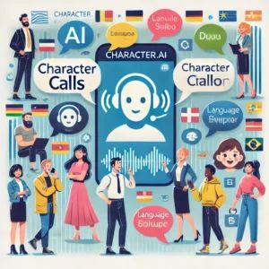 DALLE 2024-06-29 050238 - An illustration showcasing CharacterAIs new Character Calls voice conversation feature The scene should depict multilingual voice interactions wi - innovaTopia