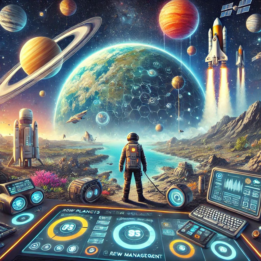 宇宙探索VRゲーム「Inter Solar 83」、新惑星とリソース管理で進化