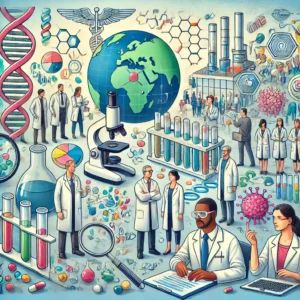 DALLE 2024-06-30 130952 - A scene depicting the latest advancements and challenges in pharmaceutical development and social diversity with elements of laboratory research div - innovaTopia