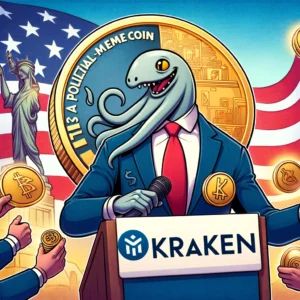 Krakenが政治テーマのミームコイン「PoliFi」を上場、市場に新風
