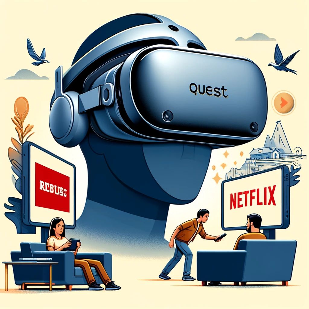 Questヘッドセット、Netflix視聴が可能に – VR体験が新たな次元へ