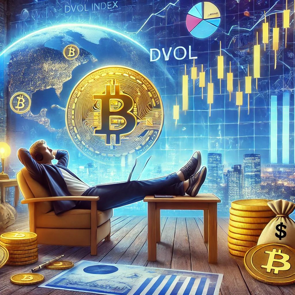 ビットコイン市場のボラティリティ低下、DVOL指数が示す冷静な展開