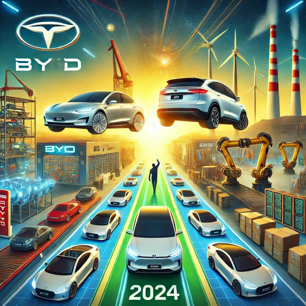 BYD、2024年にテスラ超えへ！世界最大の電気自動車生産者に