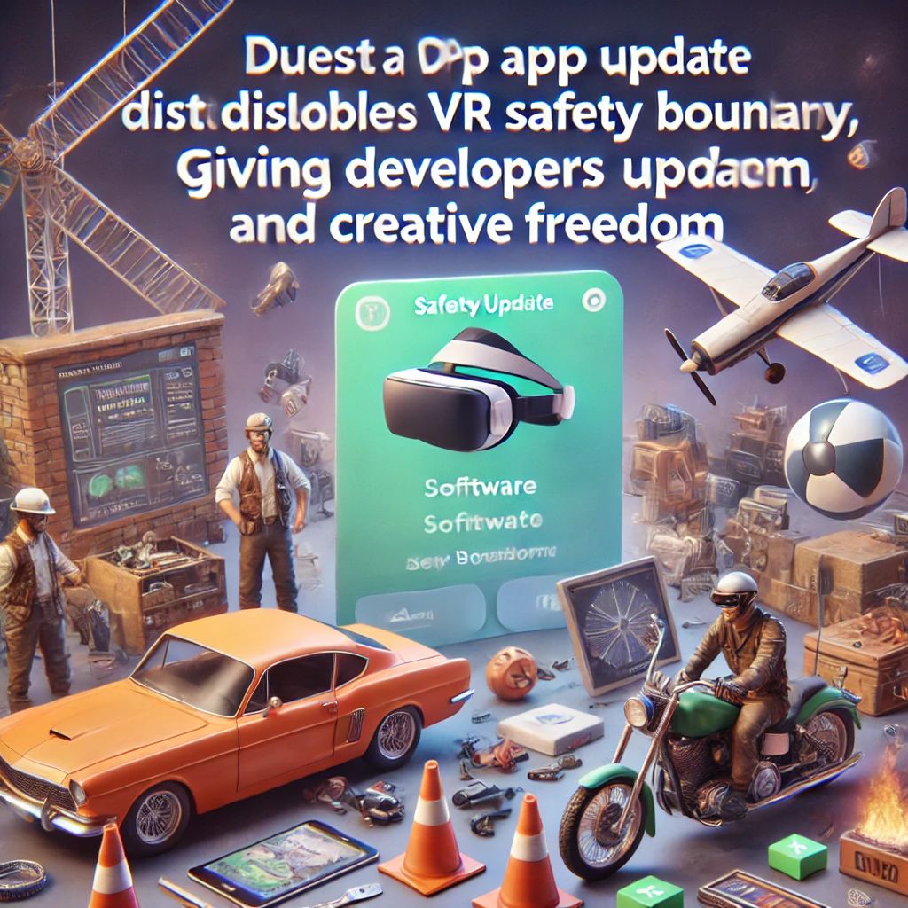 Questアプリ更新でVR安全境界線無効化、開発者に新自由度