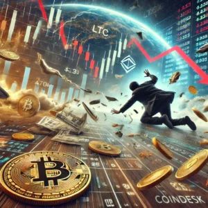 CoinDesk 20指数が全面下落、LTCとATOMが大幅に後退