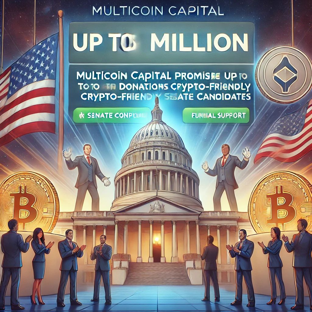Multicoin Capital、暗号通貨友好的上院候補者に最大100万ドル寄付を約束