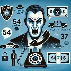 声によるフィッシング詐欺で54人逮捕、270万ドルの損失を引き起こす